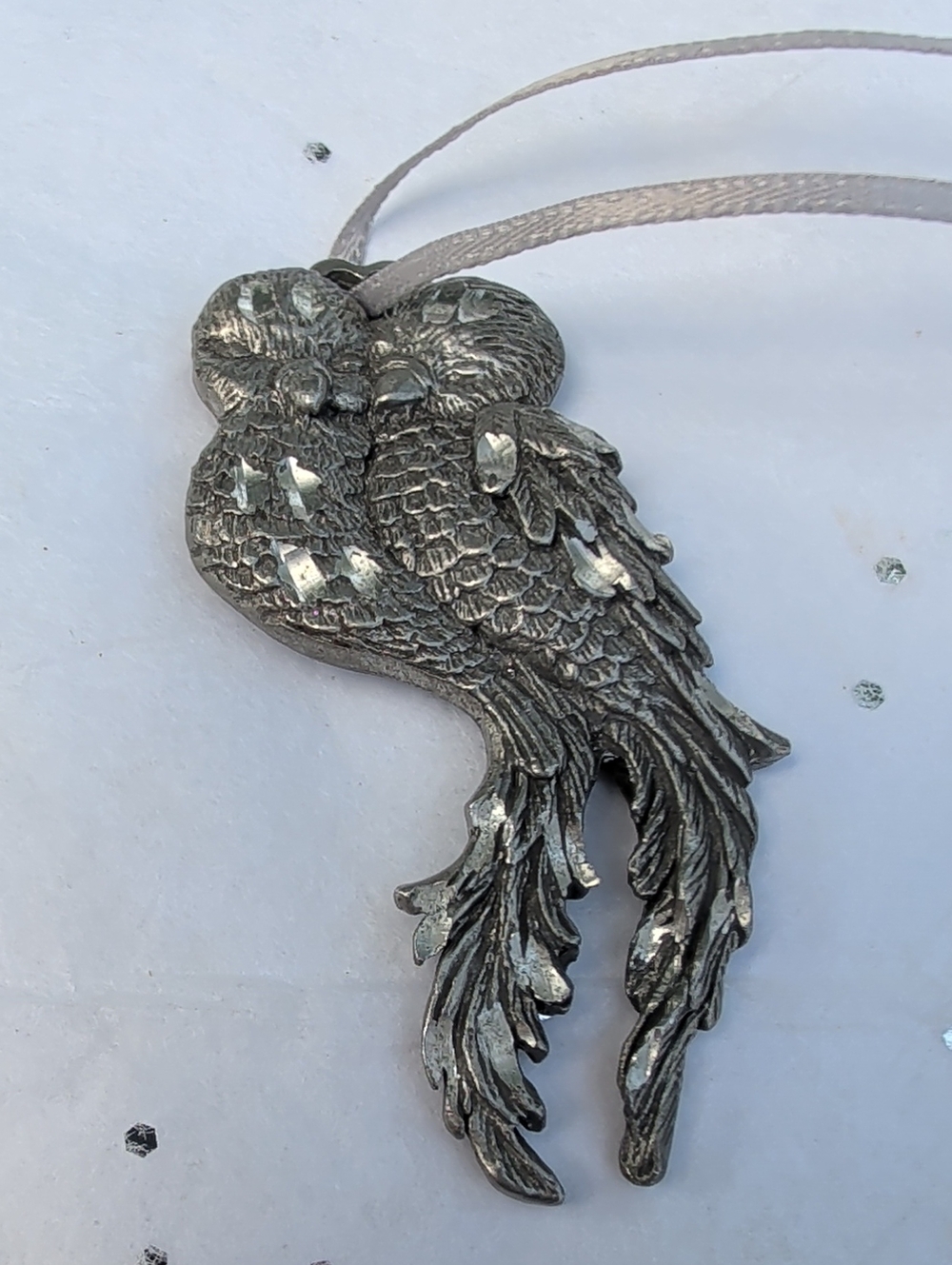 RAWCLIFFE PEWTER  Lovebirds Ornament 1996